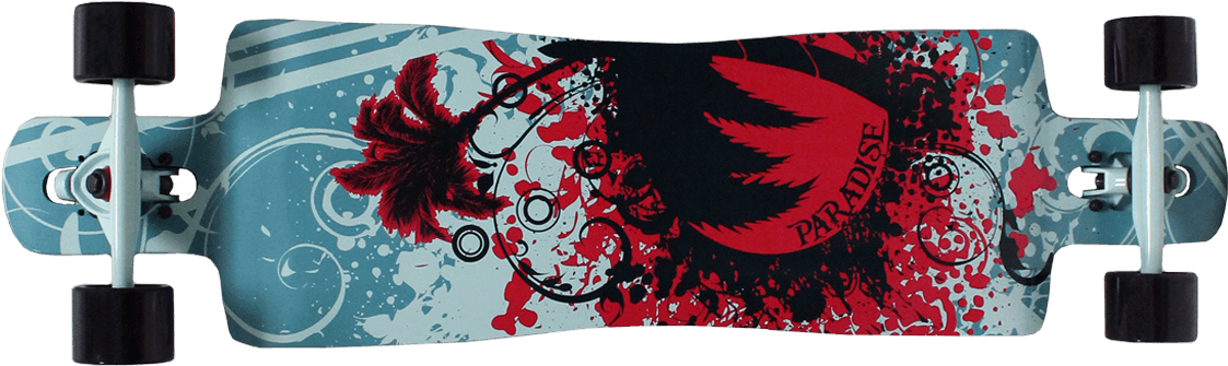 You Are Here - Graffiti Longboard (1180x388), Png Download