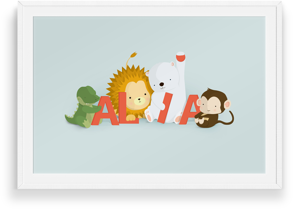 Alia A4 Poster - Cartoon (1250x1229), Png Download