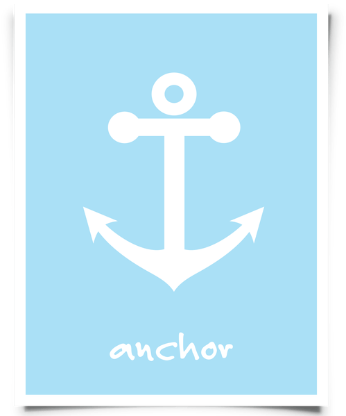 Free Printable Nautical Anchor Art - Emblem (600x600), Png Download
