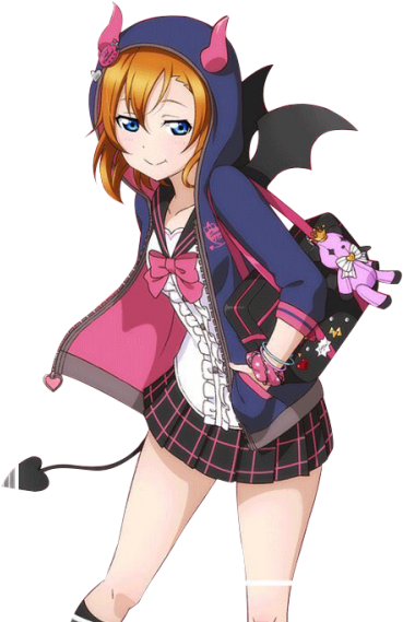 Love Live New Ur Honoka Kousaka Little Devil Halloween - Love Live Devil Set (600x600), Png Download