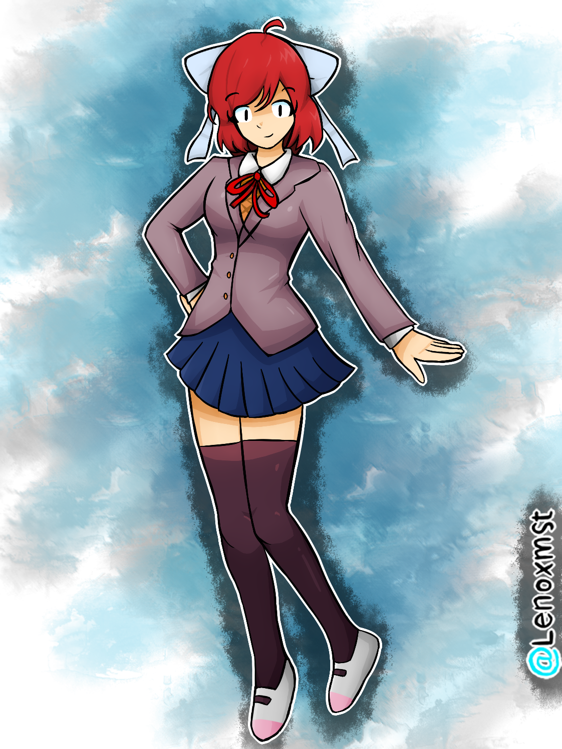 Commission Of Maki Nishikino In The Ddlc Outfit - Cartoon (1125x1500), Png Download