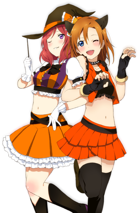 Honoka Maki Fanart Love Live (500x738), Png Download
