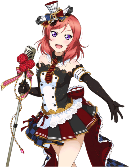 رندر 23 , 241 - Love Live Maki Maid Cafe (894x894), Png Download