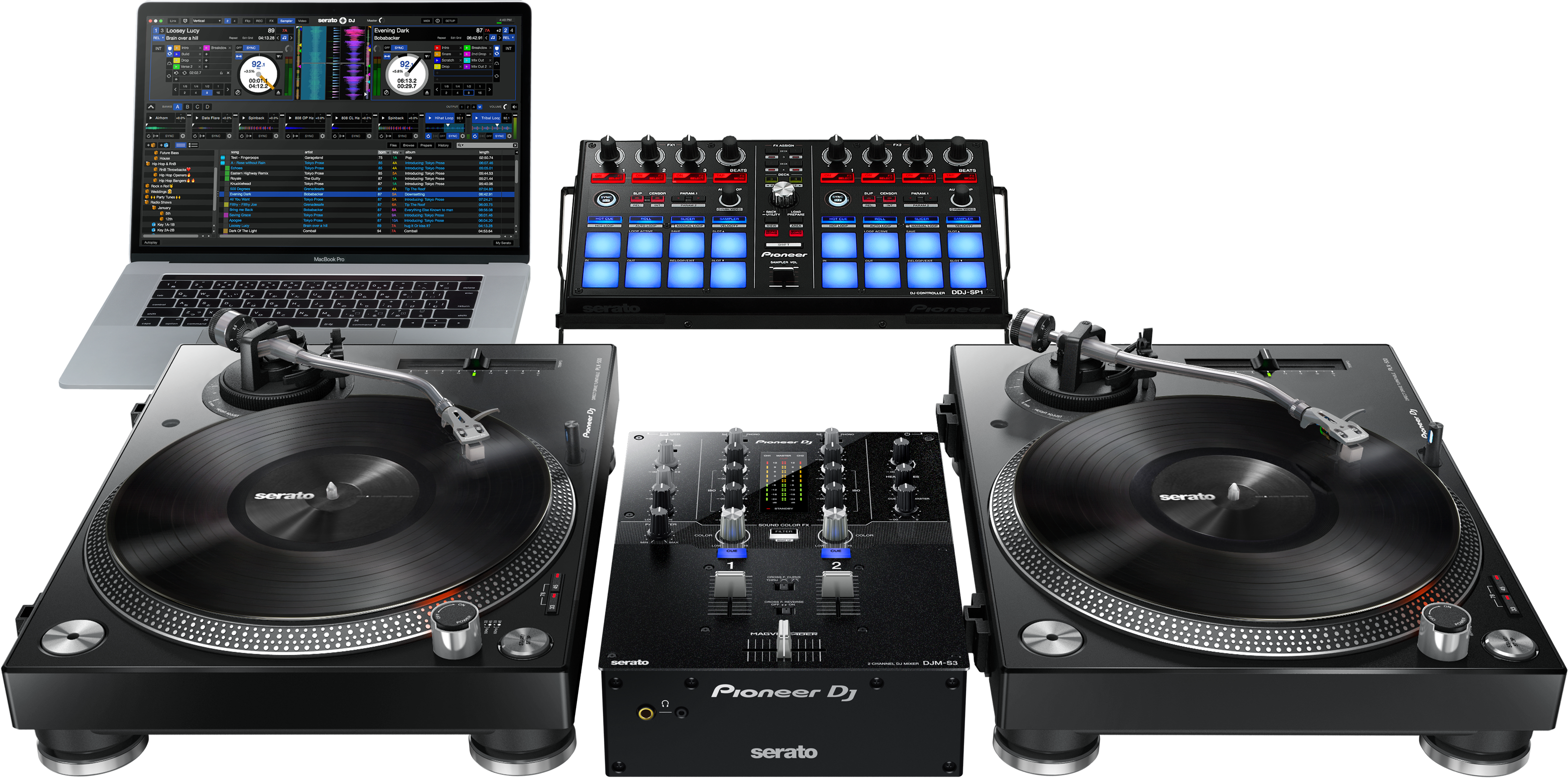 Dj Mixer - Pioneer Turntables Djm S3 (3144x1560), Png Download