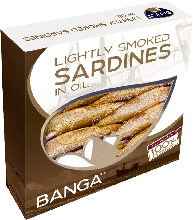 Lightly Smoked Sardines In Oil - Baguette (827x833), Png Download