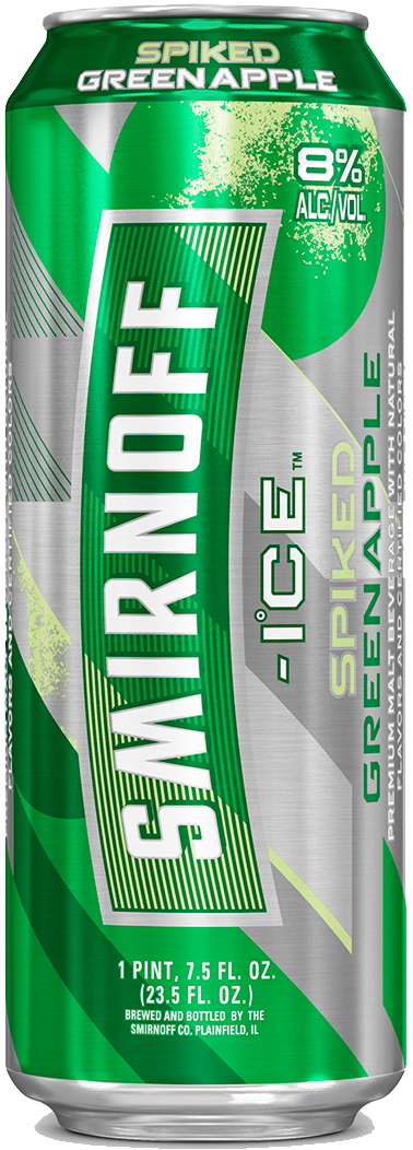 Smirnoff Ice Spiked Green Apple - Smirnoff Ice Vii Original (428x1089), Png Download