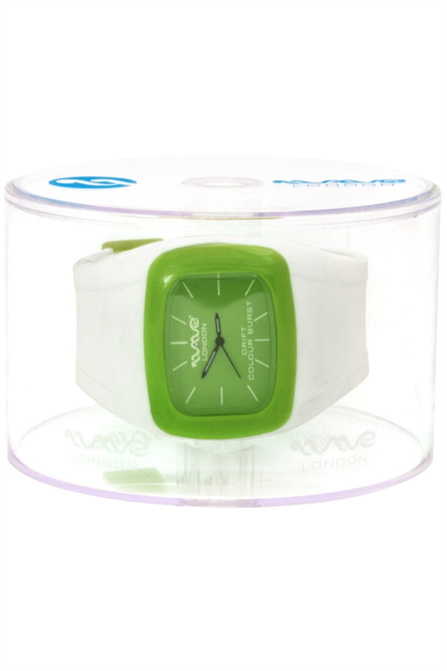 Drift Colour Burst White & Green Unisex Watch - Quartz Clock (640x960), Png Download