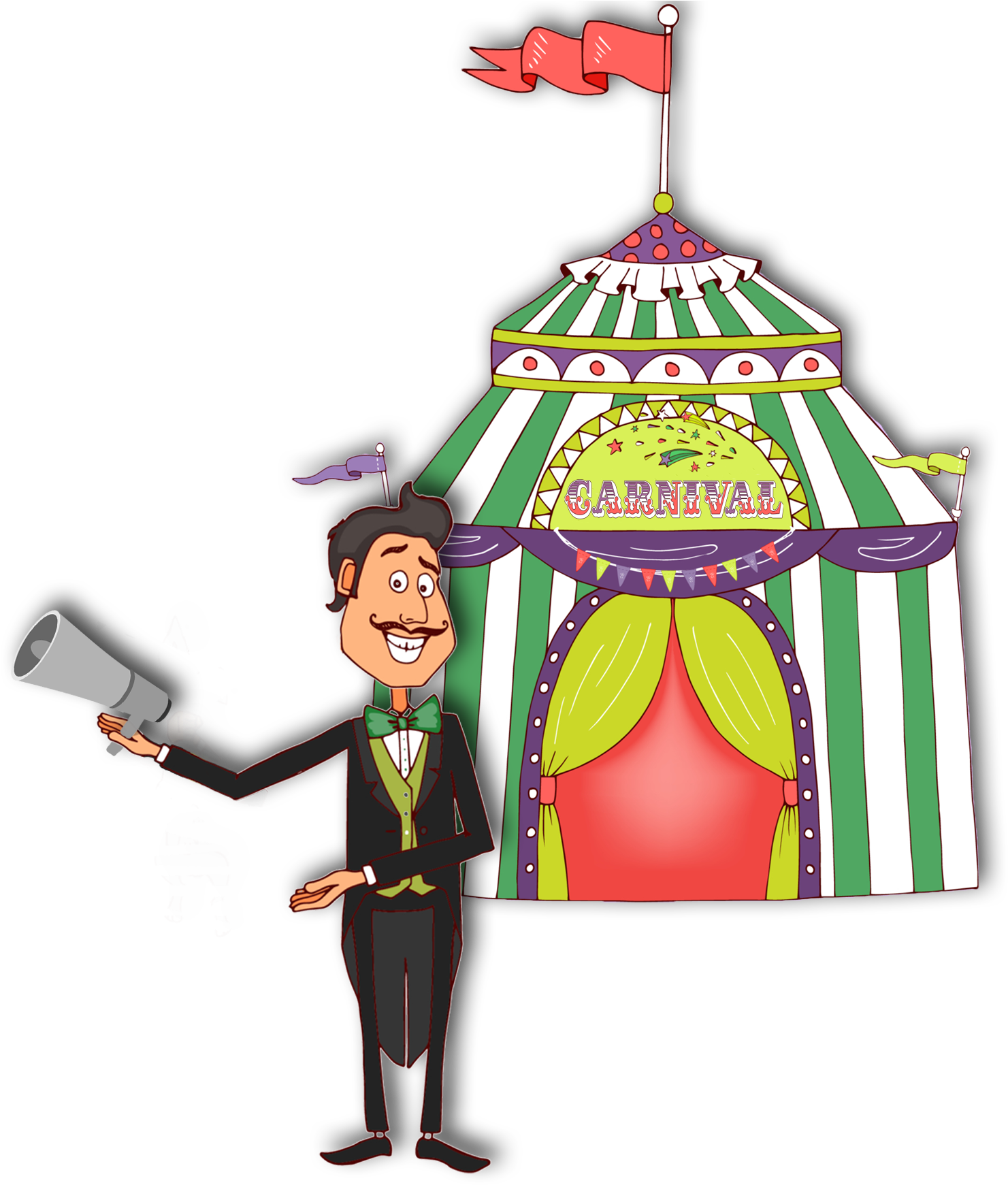 Carnival Tent Png (1503x1771), Png Download