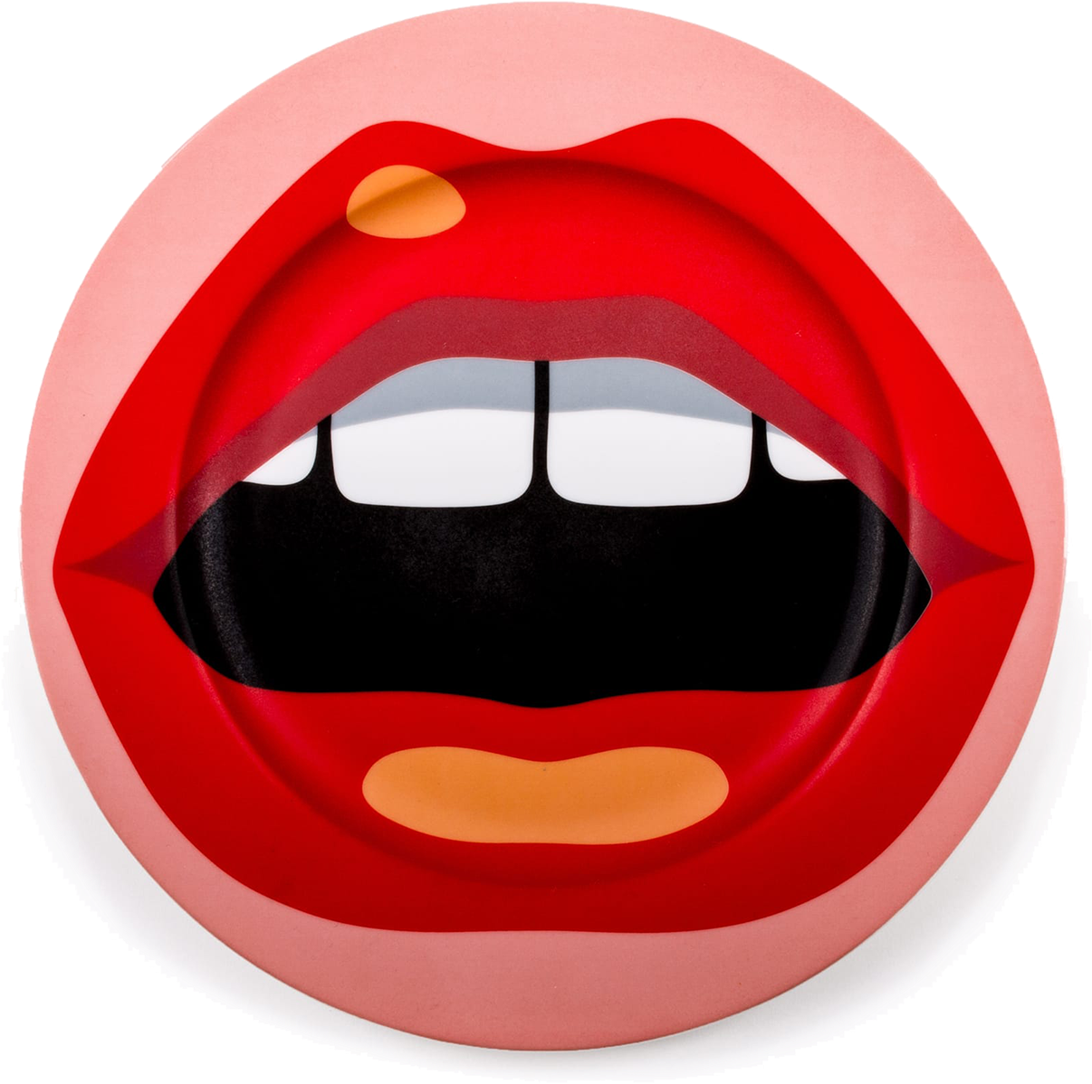 Blow By Studio Job For Seletti, Mouth Porcelain Plate-0 - Lampe Néon Seletti (1500x1500), Png Download