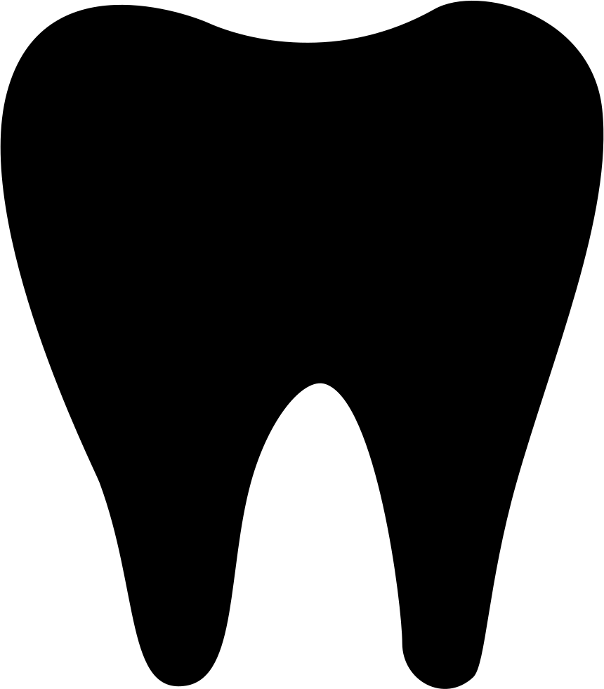 Png File Svg - Tooth Silhouette Clip Art (860x981), Png Download