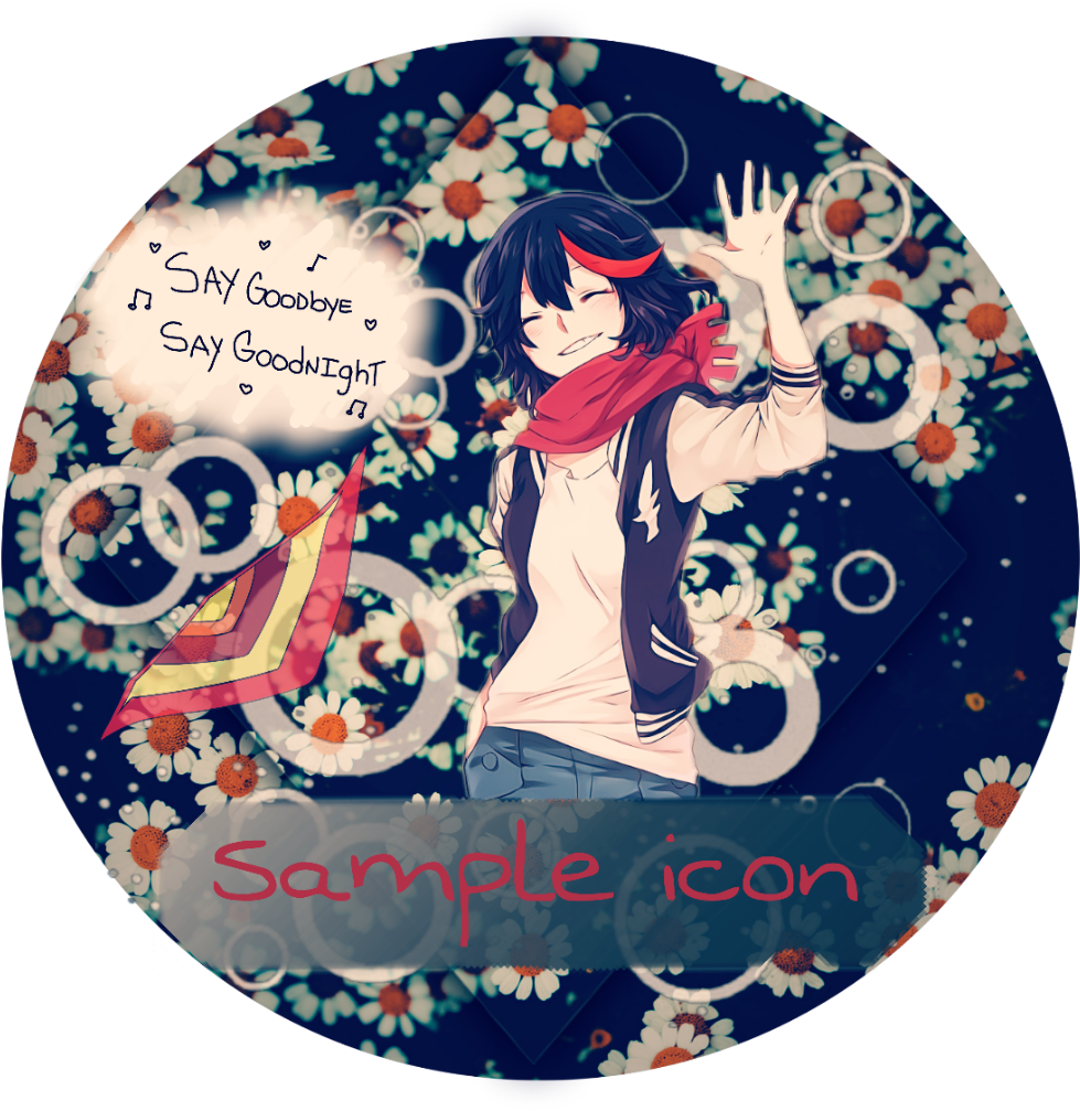 Anime Animeedit Killlakill Killlakillryuko Ryukomatoi - Circle (1024x1024), Png Download