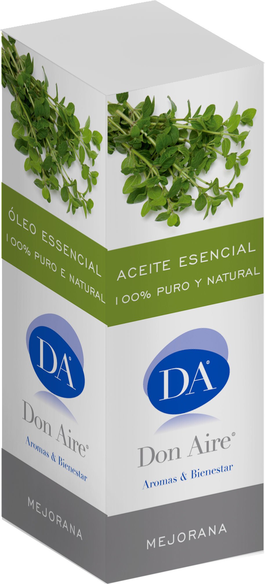 Marjoram 100% Pure And Natural Essential Oil 15ml Marjoram - Mejorana (1108x2188), Png Download