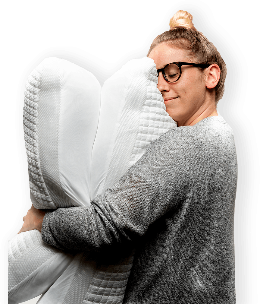 No Matter How You Sleep, The Pillow Will Conform To - Sitting (888x1011), Png Download