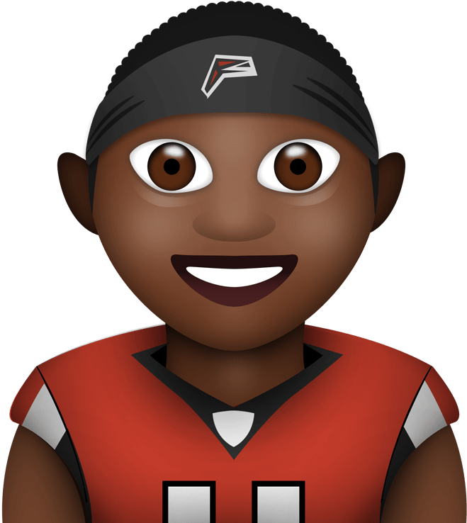 Julio Jones Emoji Awesome - Football Player Emoji (800x800), Png Download