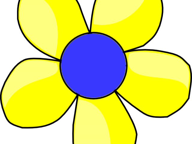Yellow Flower Clipart Yellow Daisy - Clip Art (640x480), Png Download