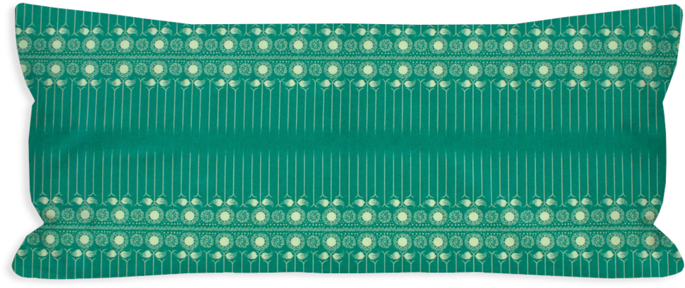 Kind Daisy Light Yellow And Emerald Green Lumbar Pillow - Coin Purse (1024x1024), Png Download