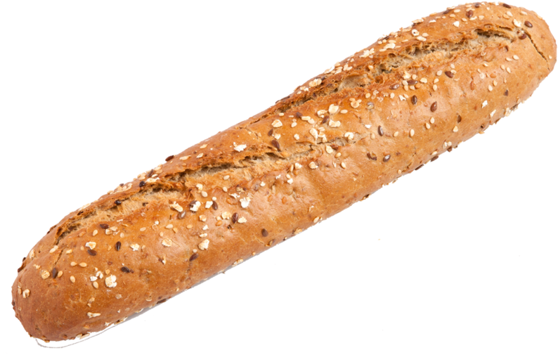Multi Seeded Demi Triple Baguette 150g - Hot Dog Bun (800x800), Png Download