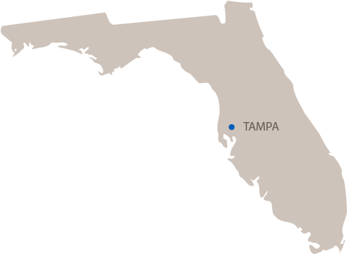 Florida - Florida Map Silhouette (740x555), Png Download