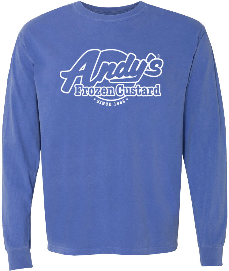 Flo Blue Long Sleeve Shirt (747x934), Png Download