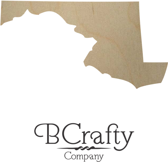 Wooden Maryland State Shape Cutout - Paper (684x912), Png Download
