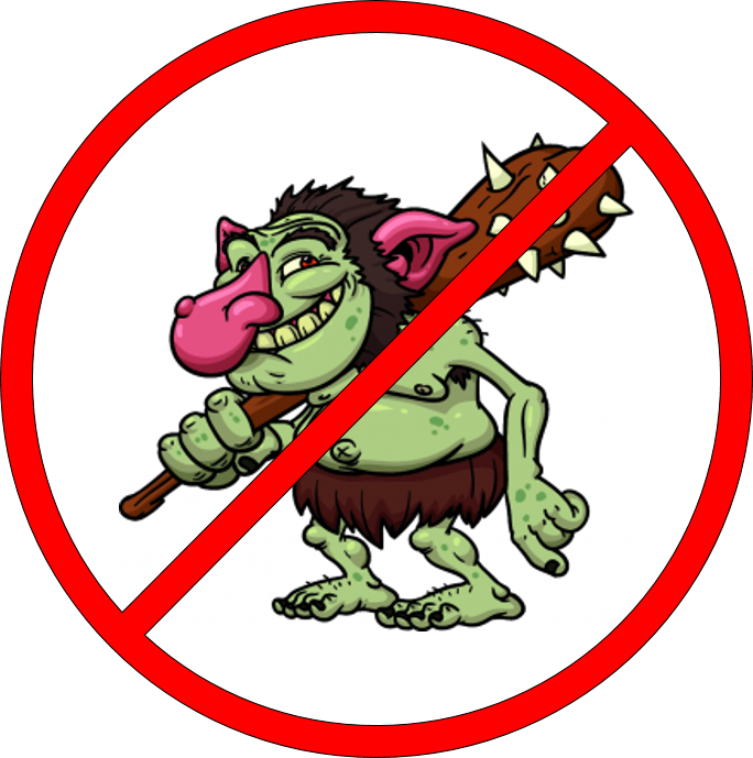 Logo - Ugly Troll Cartoon (684x689), Png Download
