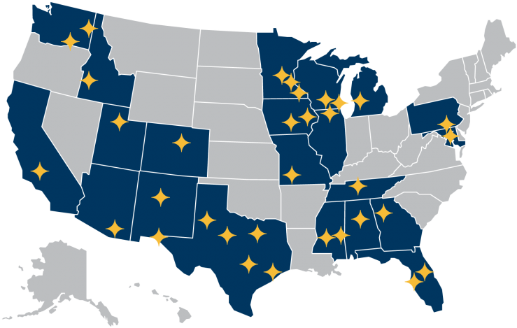 We're A Team Of Exceptional People Intent On Inspiring - 2016 Democratic Primary Map (780x520), Png Download