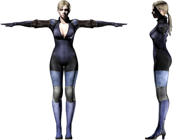Download Zip Archive - Resident Evil 5 Jill (750x650), Png Download