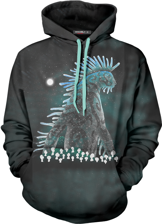 Princess Mononoke Nightwalker 3d Hoodie - Cool Native American Art (800x800), Png Download