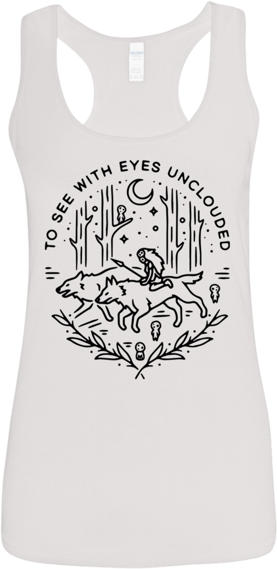 Princess Mononoke To See With Eyes Unclouded Shirt - Princess Mononoke To See With Eyes Unclouded T Shirt (1155x1155), Png Download