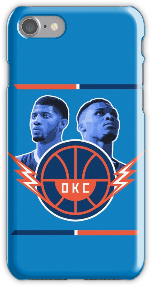 Russell Westbrook And Paul George Iphone 7 Snap Case - Iphone 7 (750x1000), Png Download