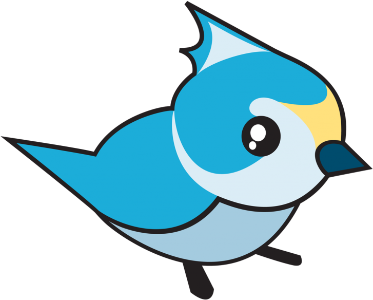 Tit Bird Color Sm-768x616 - Titmouse Animation (768x616), Png Download