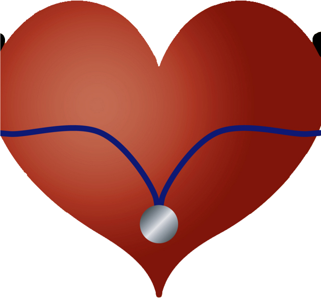 Stethoscope Heart Clipart Stethoscope Heart Clipart - Heart (1024x1024), Png Download