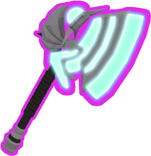 Glowing Axe - Illustration (704x716), Png Download