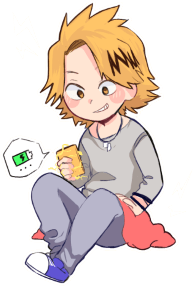 Kaminari Denki Kaminaridenki Denkikamimari Bnha Bnhakam - Child Denki (906x1004), Png Download