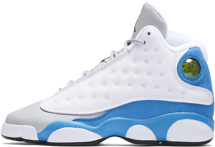 Air Jordan 13 Retro Big Kids' Shoe, By Nike Size - Air Jordan 13 Blue (1000x1000), Png Download