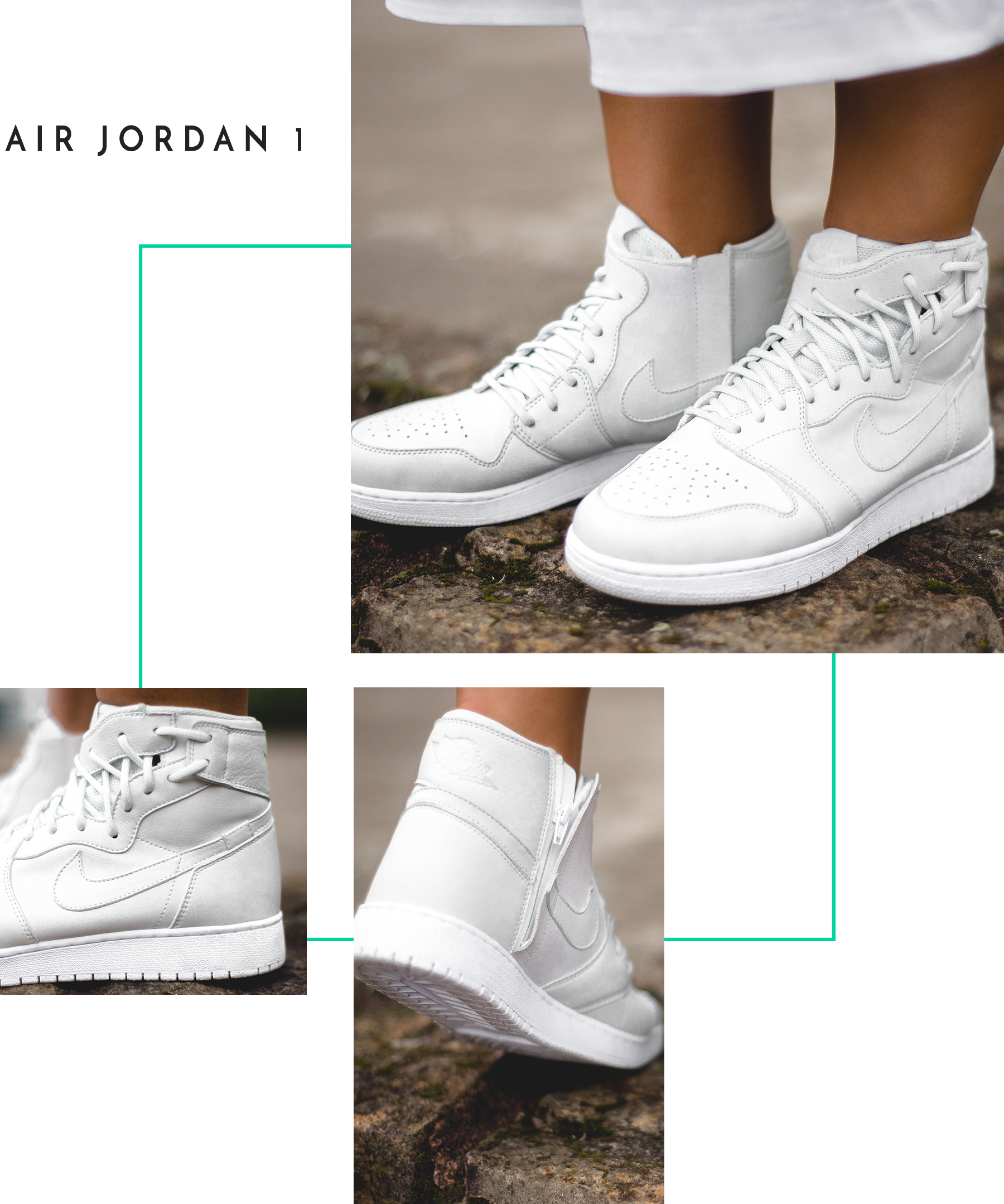 Nike The 1 Reimagined Rebel Air Force Air Jordan High (1800x2158), Png Download