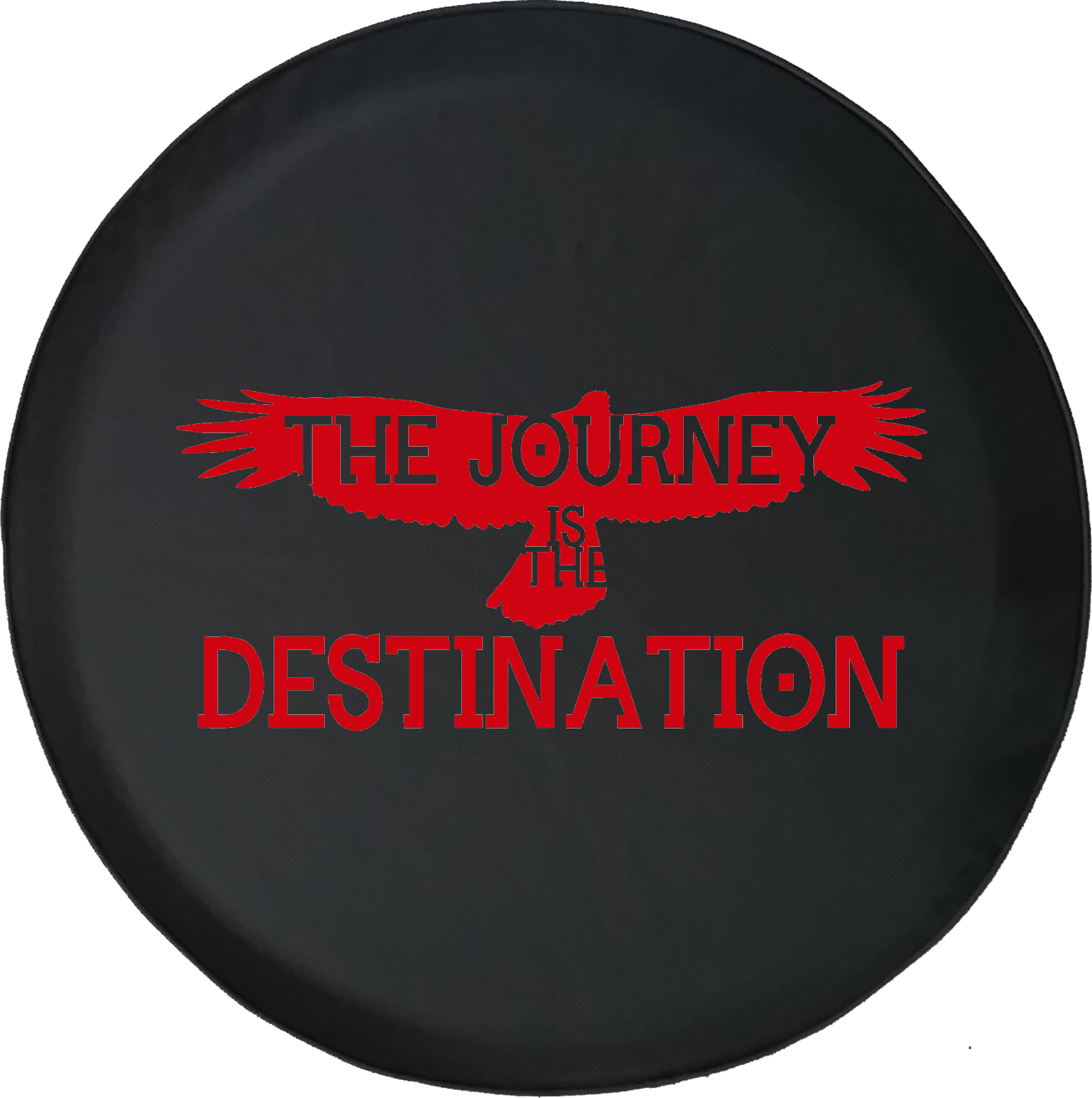 Journey Is The Destination Soaring Eagle Travel Adventure - Circle (1768x1777), Png Download