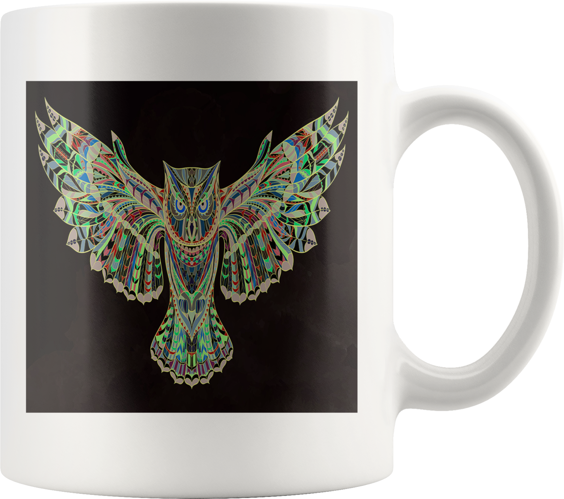 White Owl Mug - Mug (2000x2000), Png Download