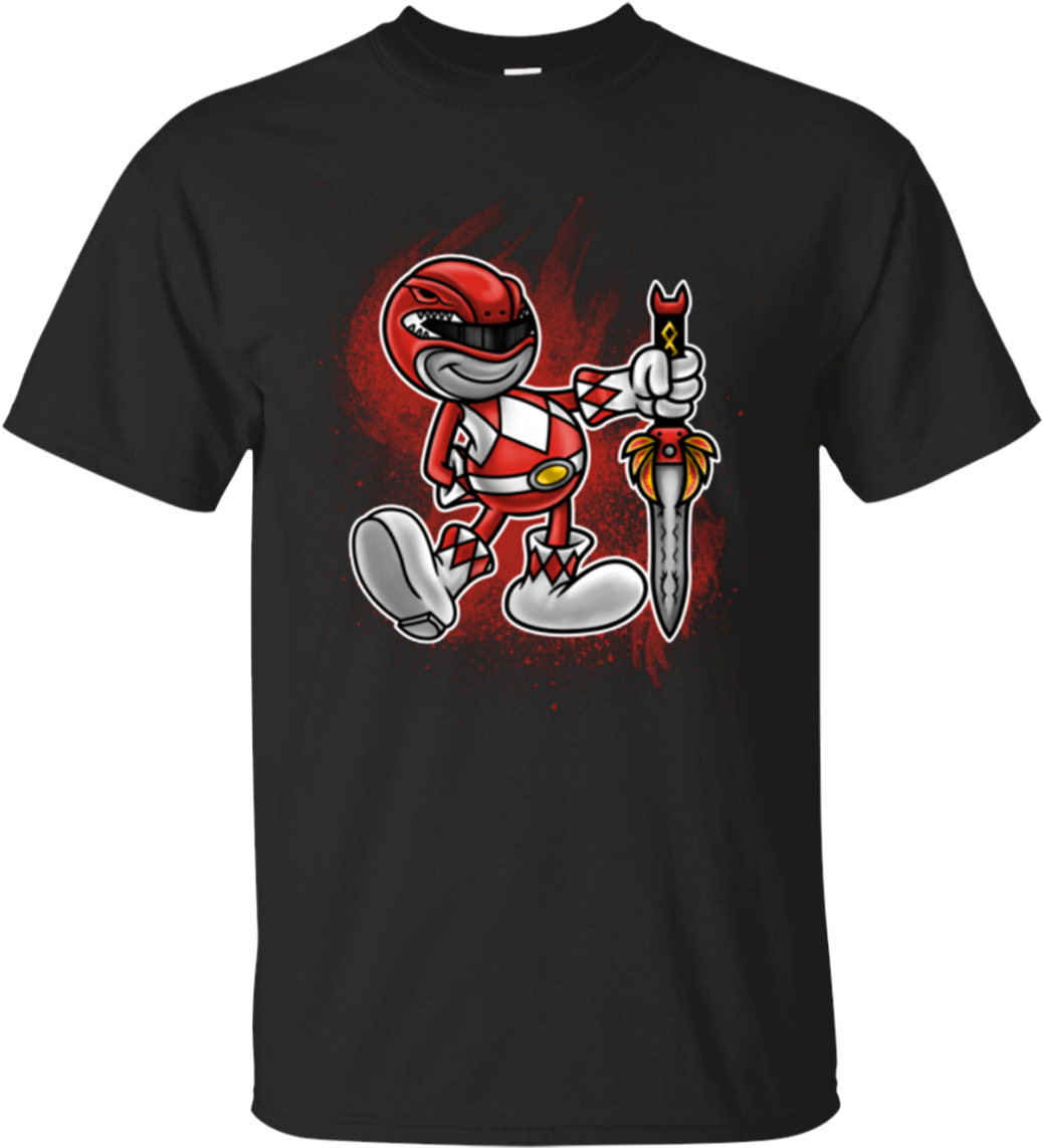 Red Ranger Artwork T-shirt - Metallica Golden Knights Shirt (1155x1155), Png Download
