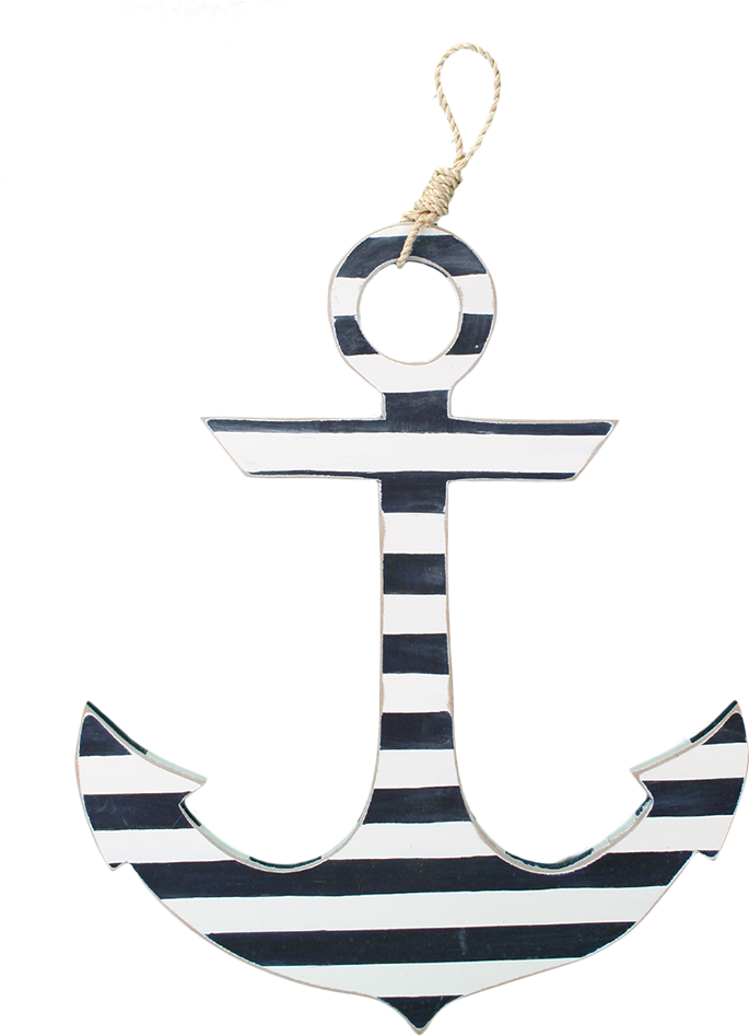 Anchor White/navy Stripe - Emblem (1000x1000), Png Download