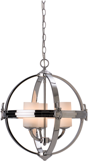 Contemporary Spherical Pendant Chandelier - Ceiling Fixture (600x600), Png Download