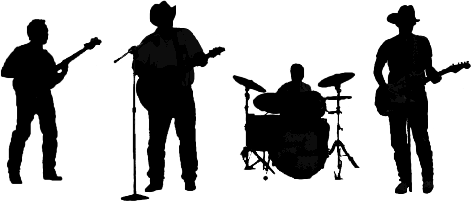 "the Band Members Of Gravel Roads Want To Move Their - Silhouette (1450x769), Png Download