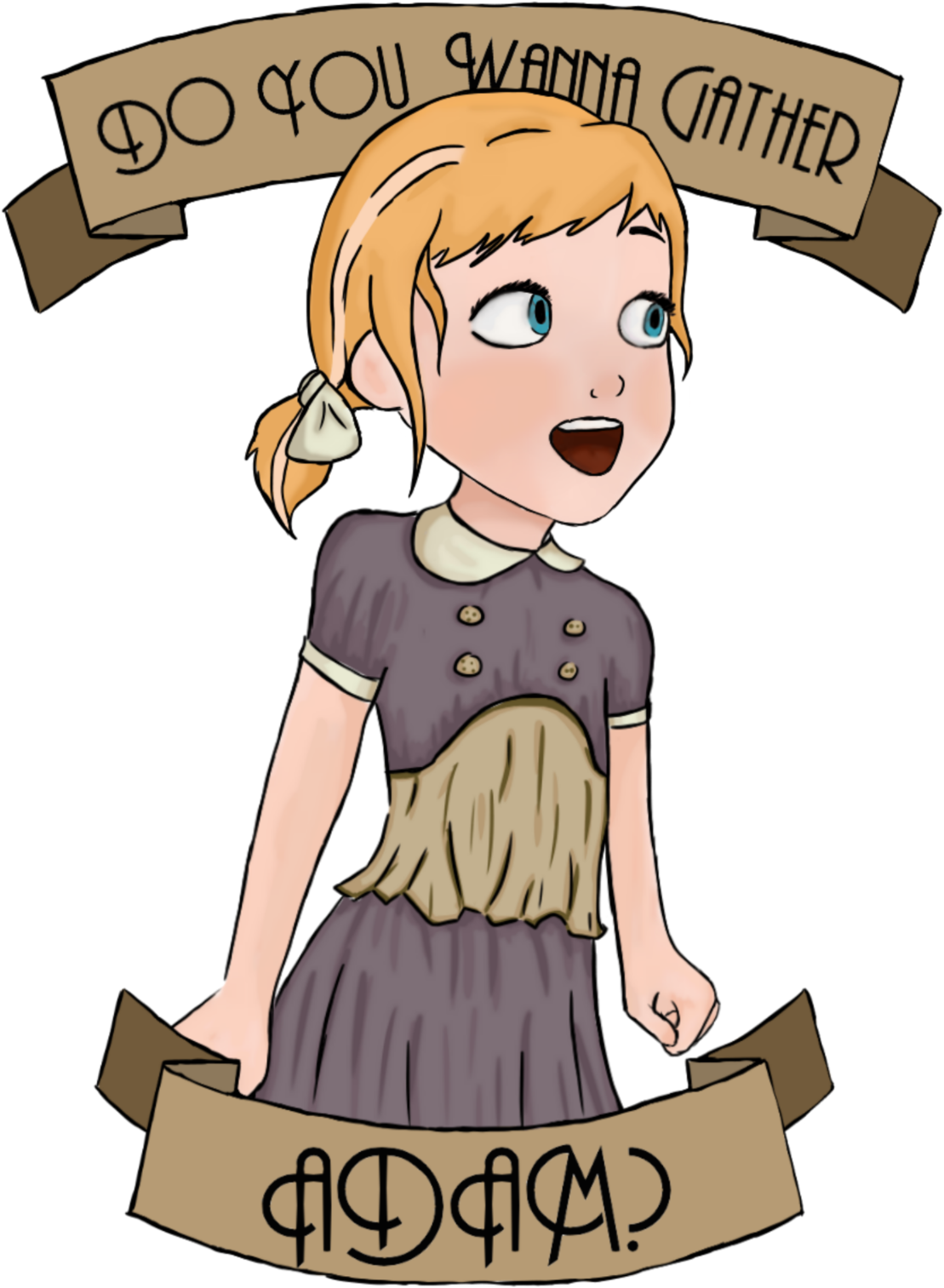 Bioshock - Cartoon (1280x1536), Png Download