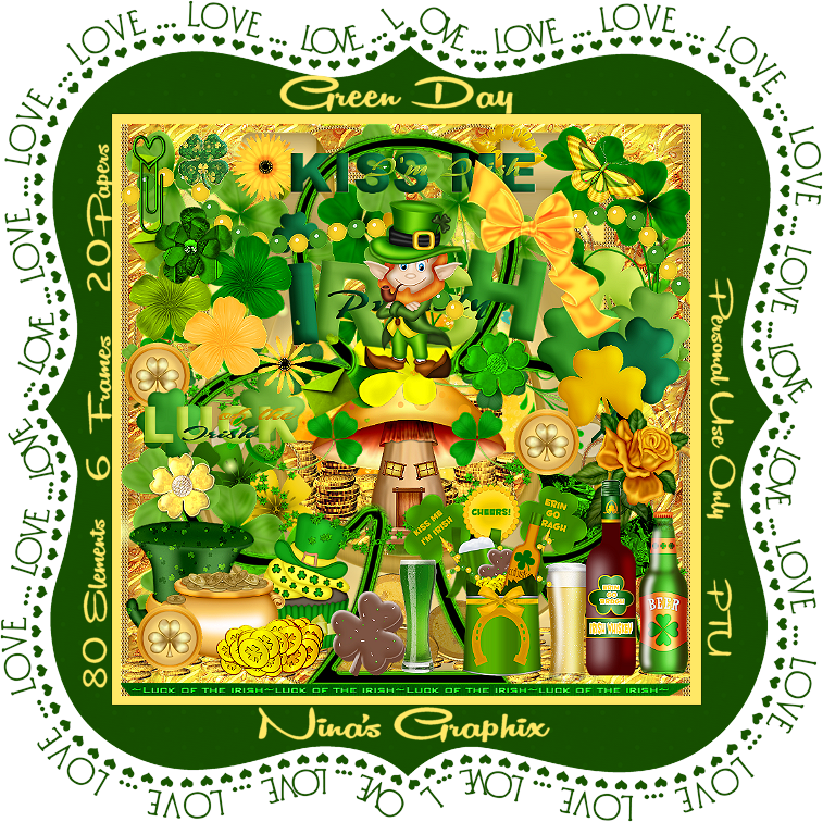 Tag I Made Using My "green Day" Kit - Decoration (757x756), Png Download