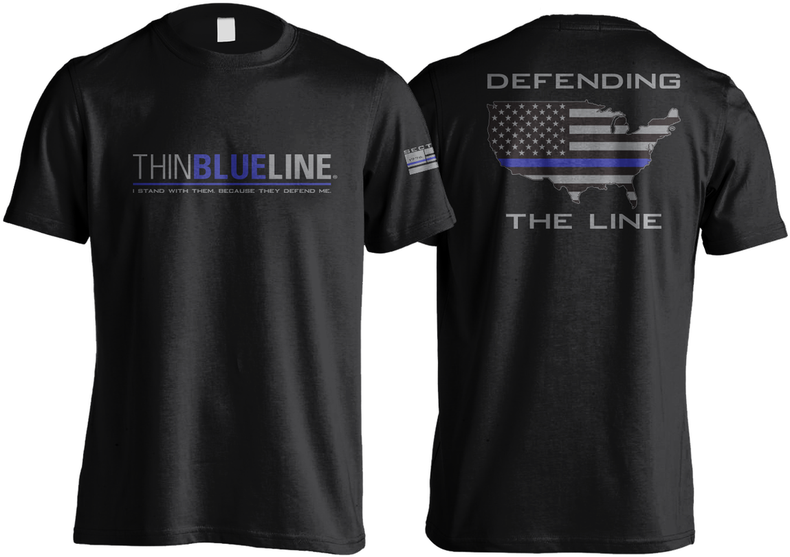 Thin Blue Line - Active Shirt (1200x820), Png Download