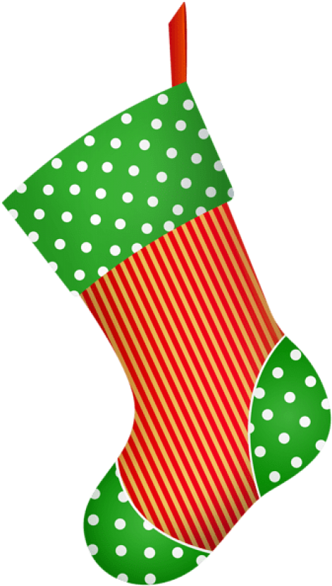 Free Png Christmas Decorative Stocking Png Images Transparent - Clip Art (480x840), Png Download