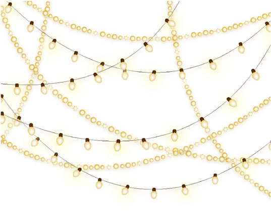Pattern White Christmas Lights Creative Free Frame - Chain (800x720), Png Download