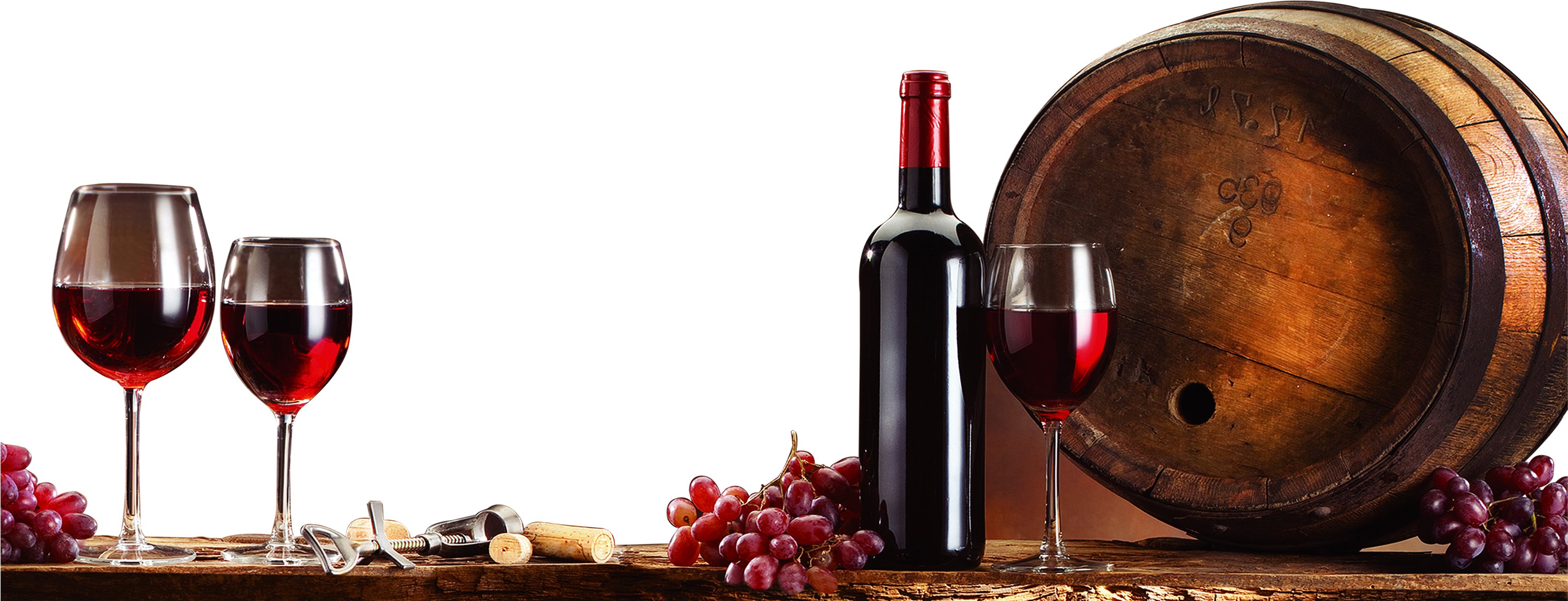 Red Wine Png (3402x1417), Png Download