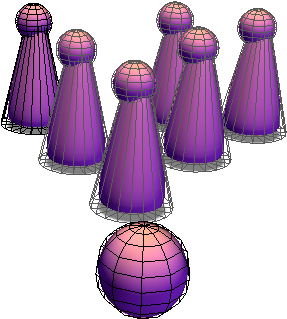 Bowling Pins/bowling Ball - Illustration (717x538), Png Download