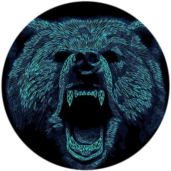Angry Bear (570x570), Png Download